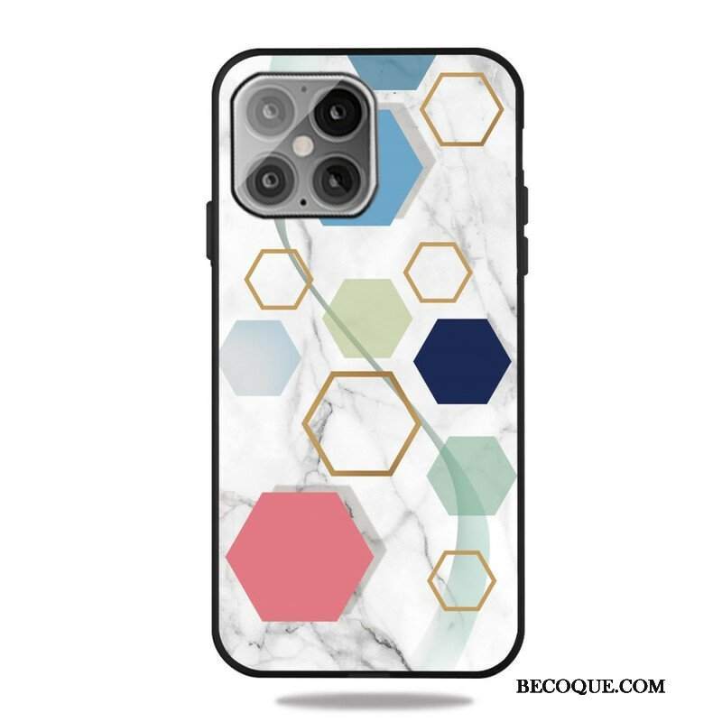 Etui do iPhone 13 Pro Geometria Marmuru