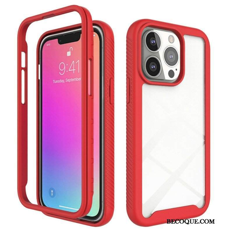 Etui do iPhone 13 Pro Hybrydowe Silikonowe Krawędzie