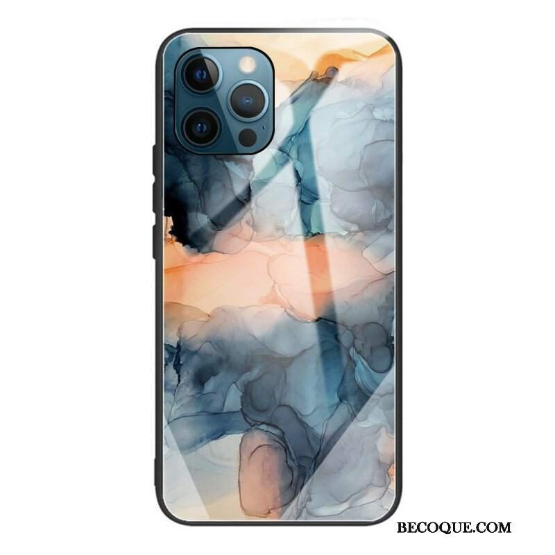 Etui do iPhone 13 Pro Marmurowe Szkło Hartowane