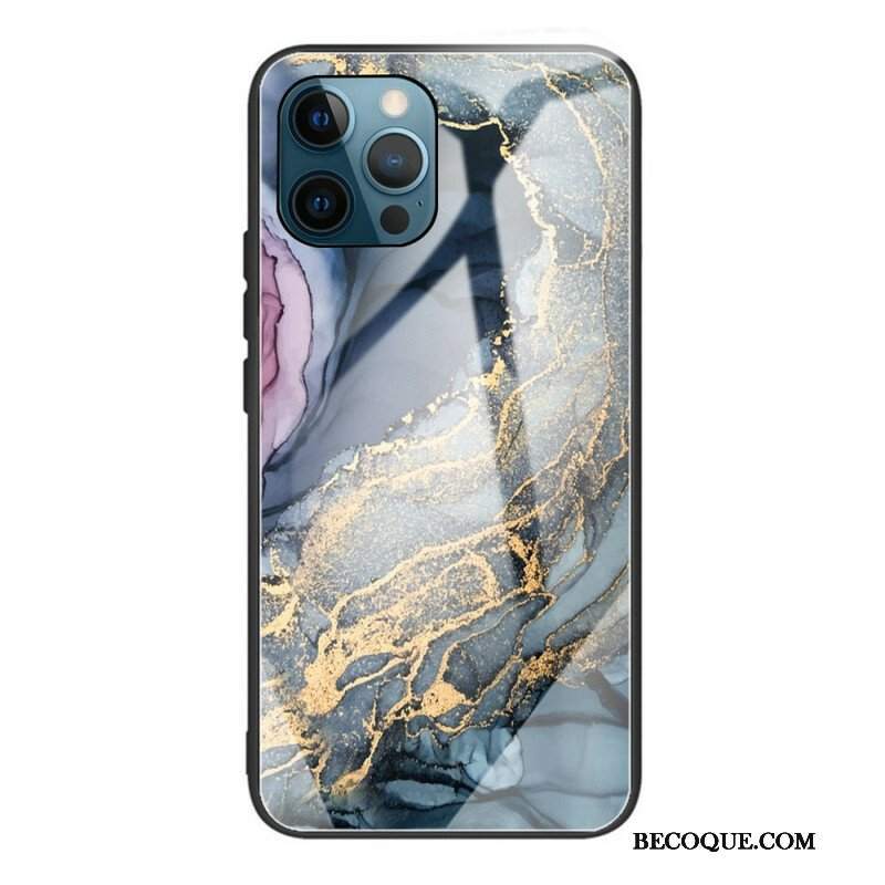 Etui do iPhone 13 Pro Marmurowe Szkło Hartowane