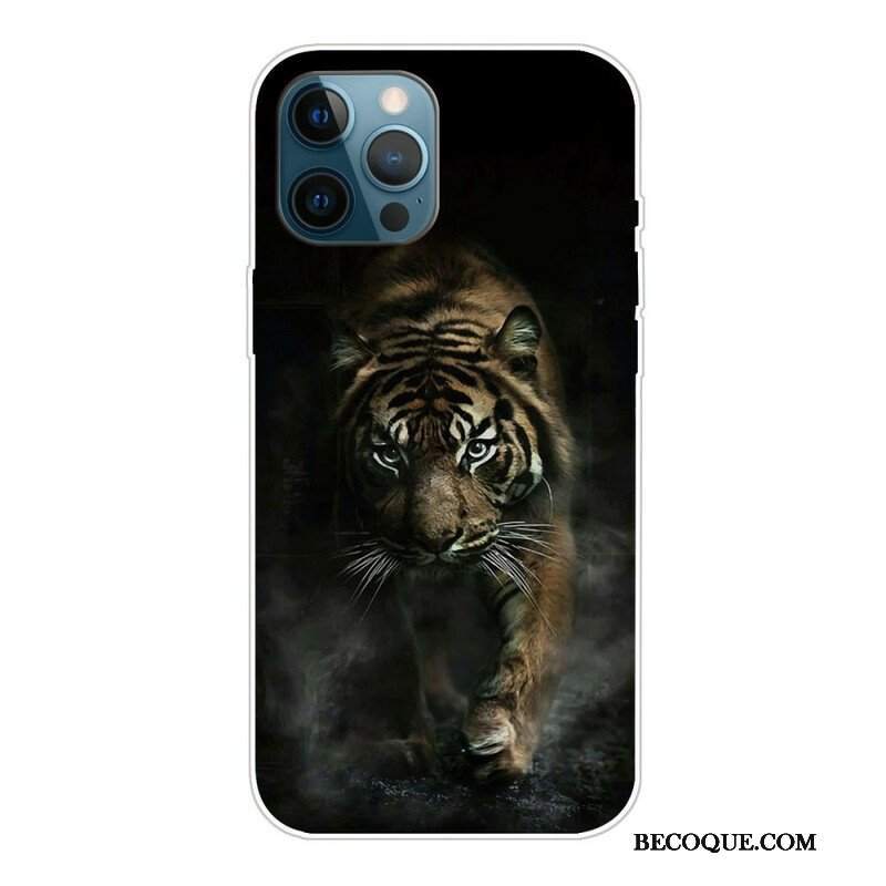 Etui do iPhone 13 Pro Max Elastyczny Tygrys