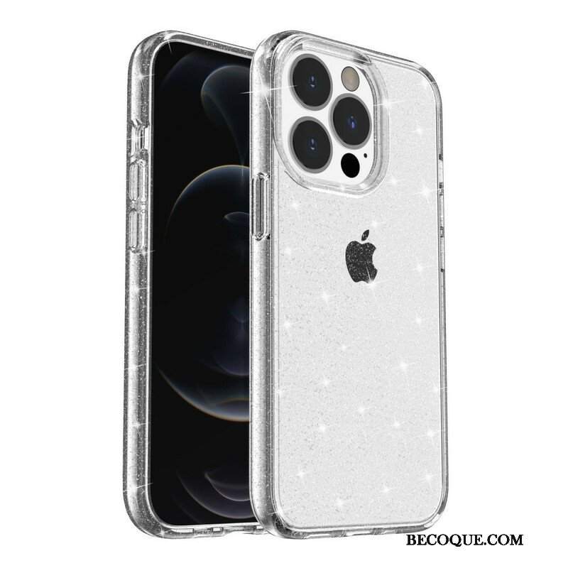 Etui do iPhone 13 Pro Max Przezroczyste Cekiny