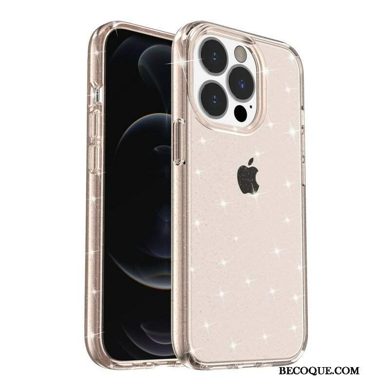 Etui do iPhone 13 Pro Max Przezroczyste Cekiny