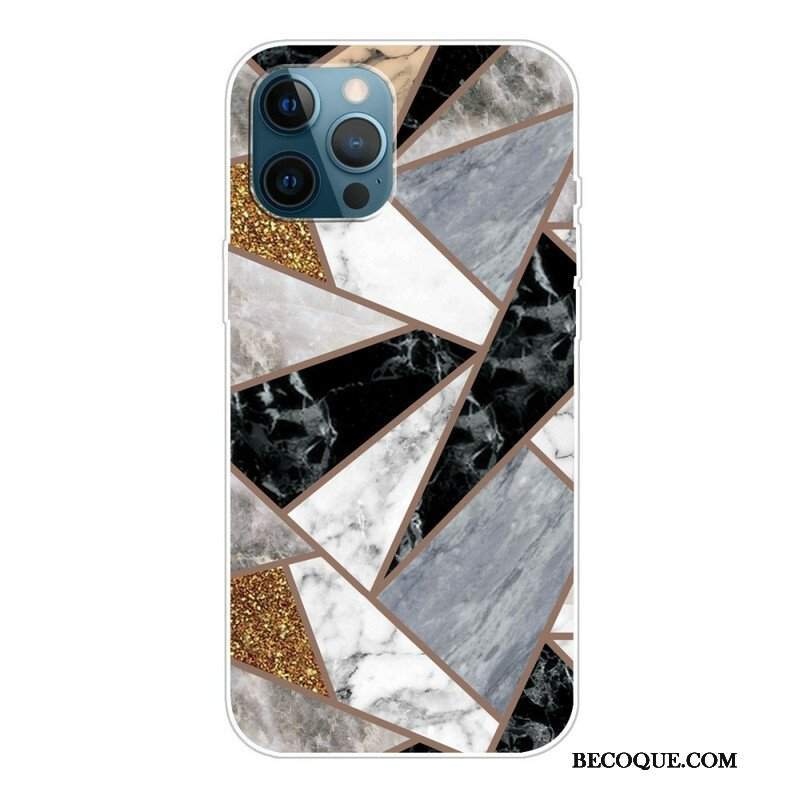 Etui do iPhone 13 Pro Odrzuć Geometryczny Marmur