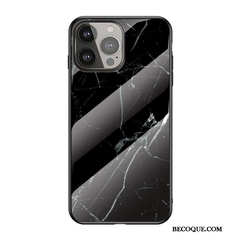 Etui do iPhone 13 Pro Szkło Hartowane W Kolorach Marmuru