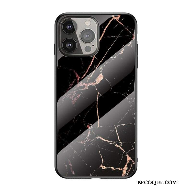 Etui do iPhone 13 Pro Szkło Hartowane W Kolorach Marmuru