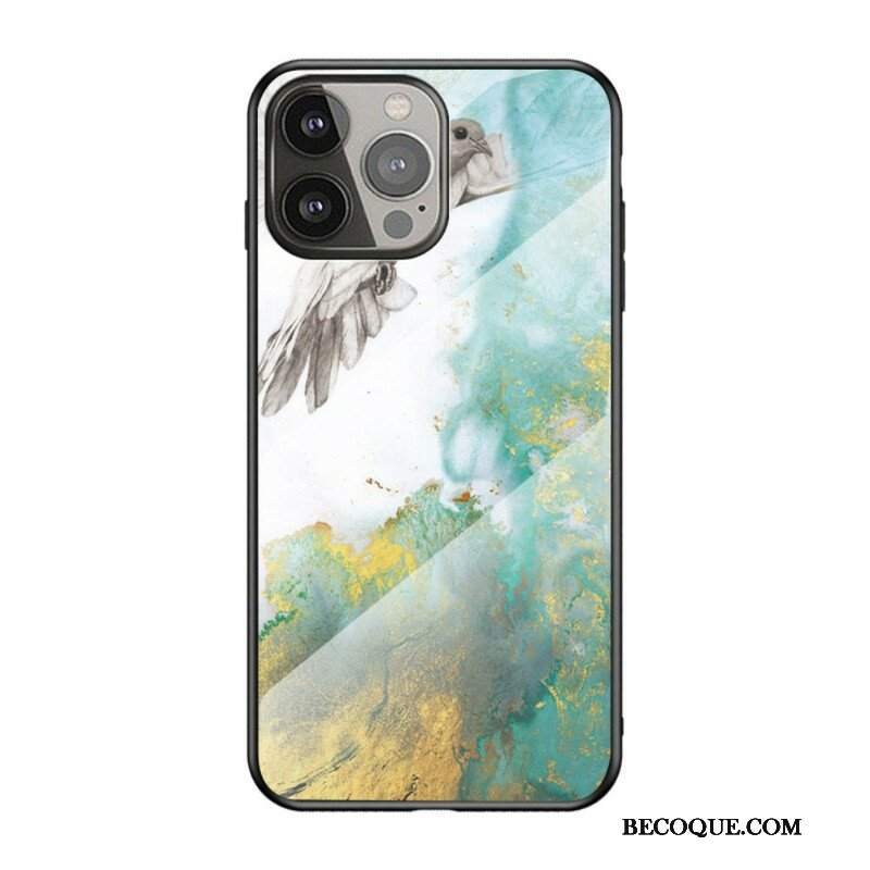 Etui do iPhone 13 Pro Szkło Hartowane W Kolorach Marmuru