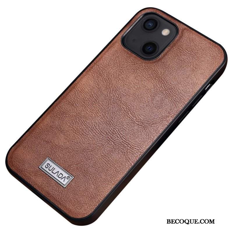 Etui do iPhone 14 Efekt Skóry Sulada
