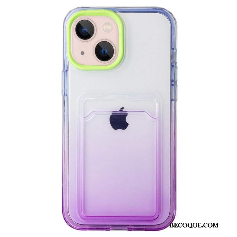 Etui do iPhone 14 Posiadacz Karty Gradientu