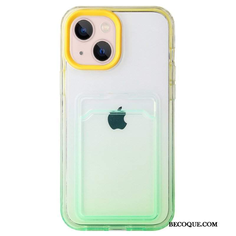 Etui do iPhone 14 Posiadacz Karty Gradientu