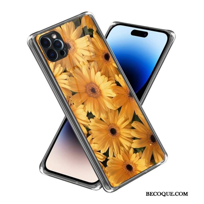 Etui do iPhone 14 Pro Max Intensywne Słoneczniki