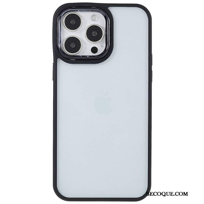 Etui do iPhone 14 Pro Max Przezroczyste Kolorowe Krawędzie