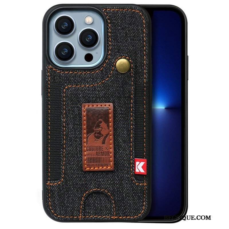 Etui do iPhone 14 Pro Posiadacz Karty I Pasek Do Dżinsów