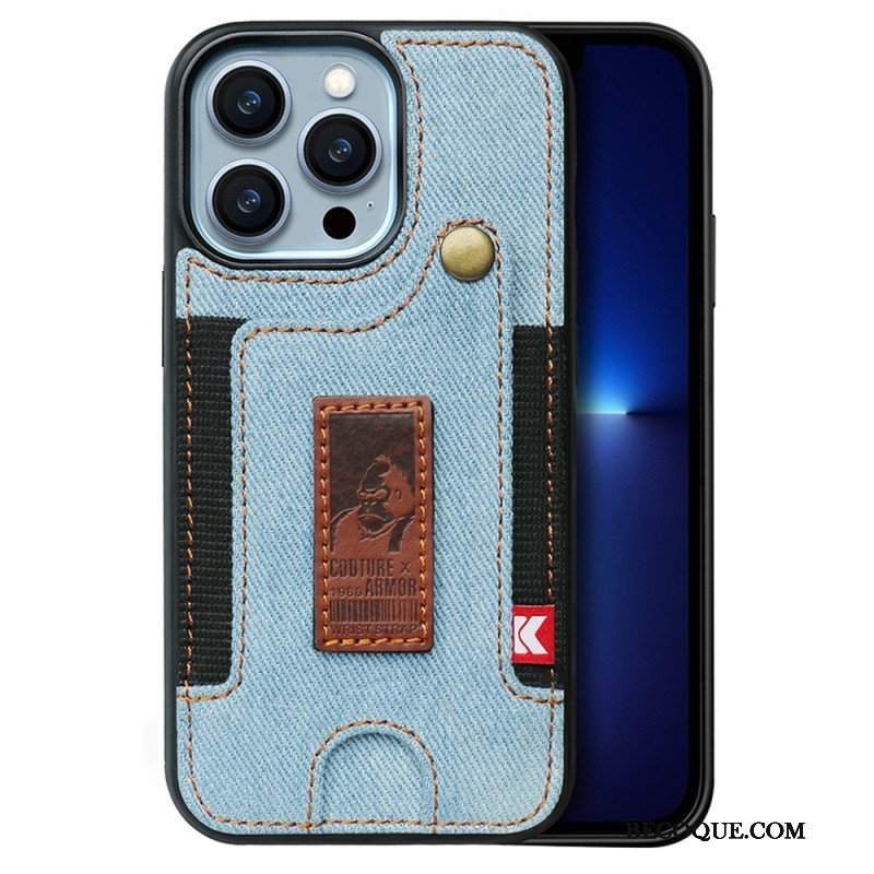 Etui do iPhone 14 Pro Posiadacz Karty I Pasek Do Dżinsów