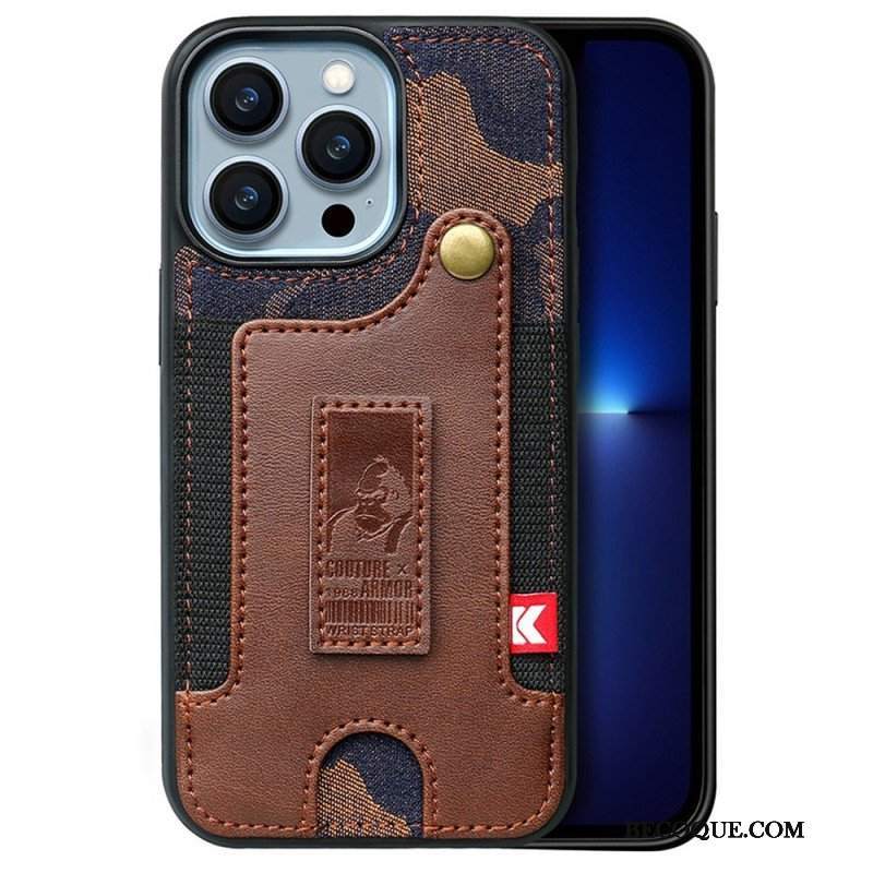 Etui do iPhone 14 Pro Posiadacz Karty I Pasek Do Dżinsów