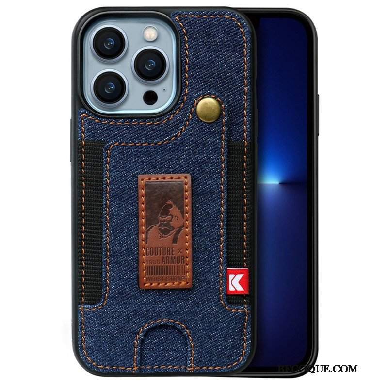 Etui do iPhone 14 Pro Posiadacz Karty I Pasek Do Dżinsów