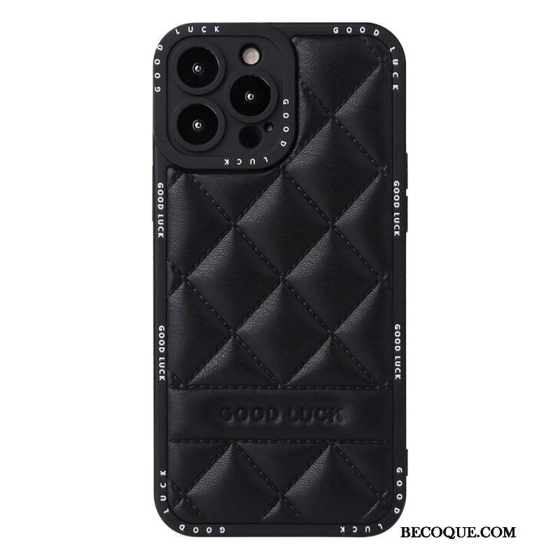 Etui do iPhone 14 Pro Powodzenia Pikowane