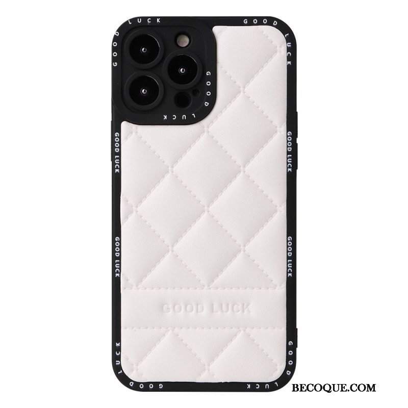 Etui do iPhone 14 Pro Powodzenia Pikowane