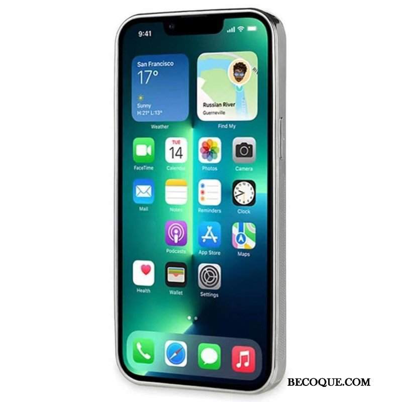 Etui do iPhone 14 Sztuczna Skóra Krokodyla Z Paskiem Podtrzymującym