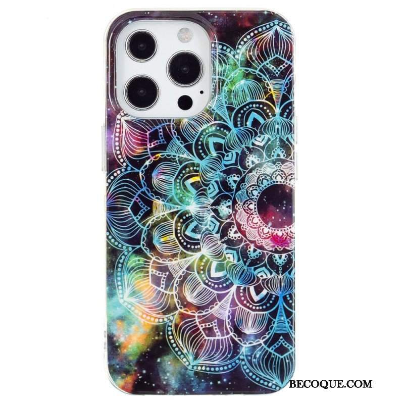 Etui do iPhone 15 Pro Fluorescencyjna Mandala