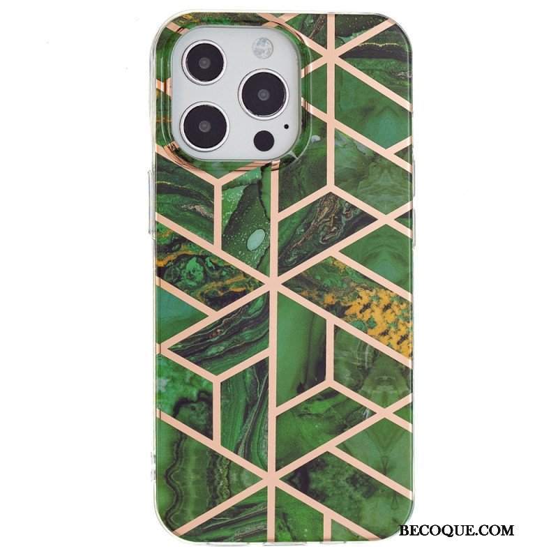 Etui do iPhone 15 Pro Marmur Geometryczny