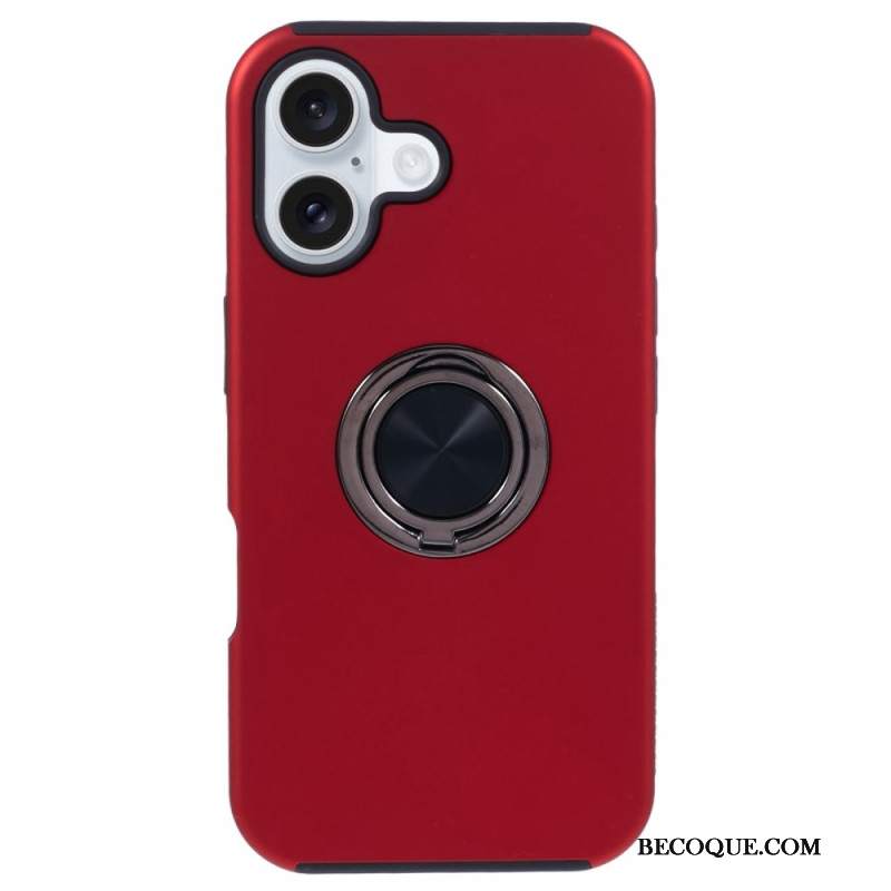 Etui iPhone 16 Plus Obrotowy Wspornik Z Efektem Metalu Etui Ochronne