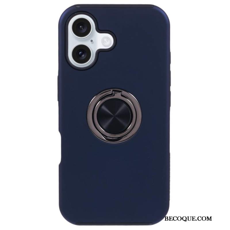 Etui iPhone 16 Plus Obrotowy Wspornik Z Efektem Metalu Etui Ochronne