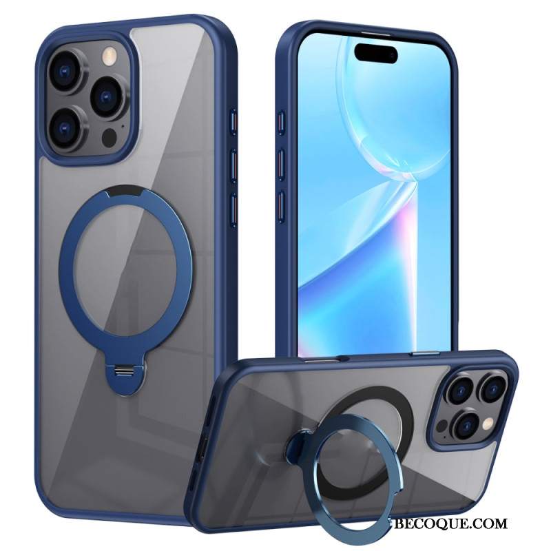 Etui iPhone 16 Pro Kompatybilny Z Efektem Metalu Magsafe Etui Ochronne