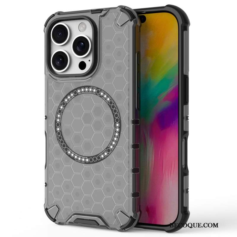 Etui iPhone 16 Pro Magnetyczny Plaster Miodu Etui Ochronne
