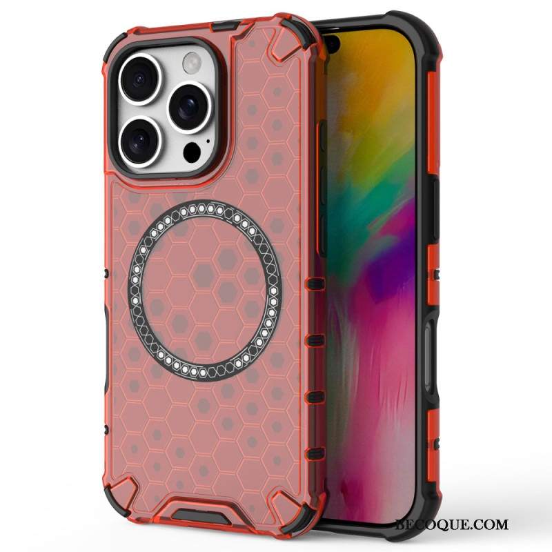 Etui iPhone 16 Pro Magnetyczny Plaster Miodu Etui Ochronne