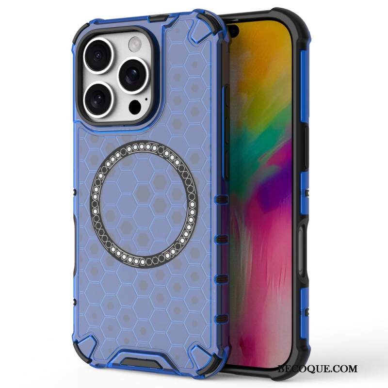 Etui iPhone 16 Pro Magnetyczny Plaster Miodu Etui Ochronne