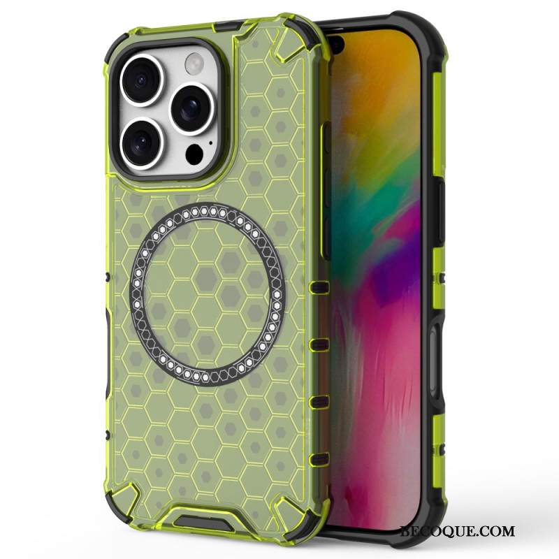 Etui iPhone 16 Pro Magnetyczny Plaster Miodu Etui Ochronne