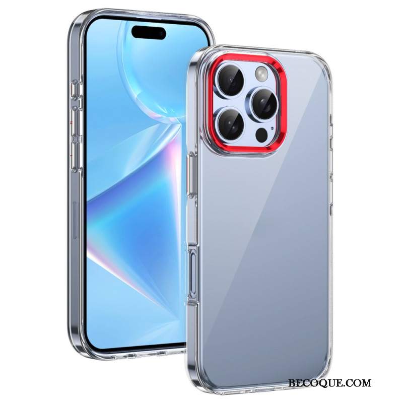 Etui iPhone 16 Pro Max Rama Aparatu Z Efektem Metalu