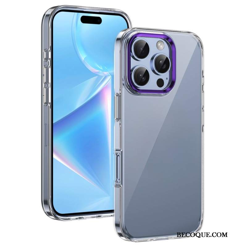 Etui iPhone 16 Pro Max Rama Aparatu Z Efektem Metalu