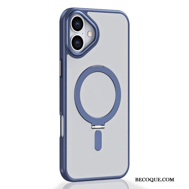 Etui iPhone 16 Półprzezroczysta Powierzchnia Pierścieniowa Etui Ochronne