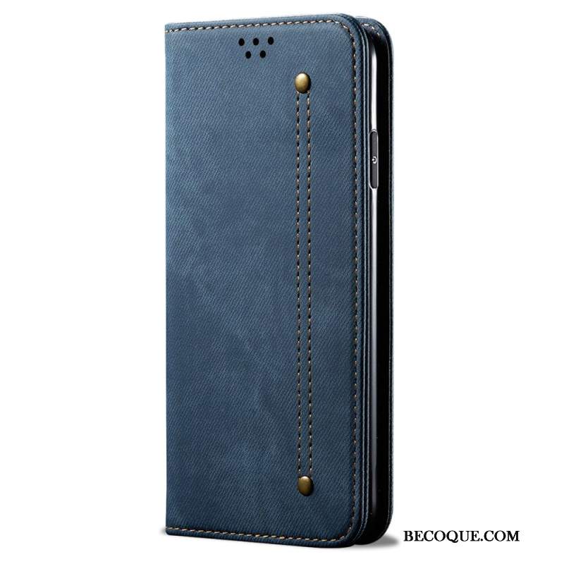 Flip Kotelot Huawei Nova 11 Pro Tkanina Dżinsowa Etui Ochronne