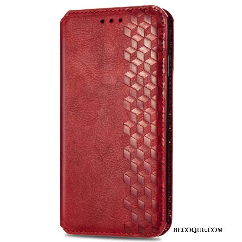 Flip Kotelot Huawei Pura 70 Diamentowy Fryz Z Efektem Zamszu Etui Ochronne