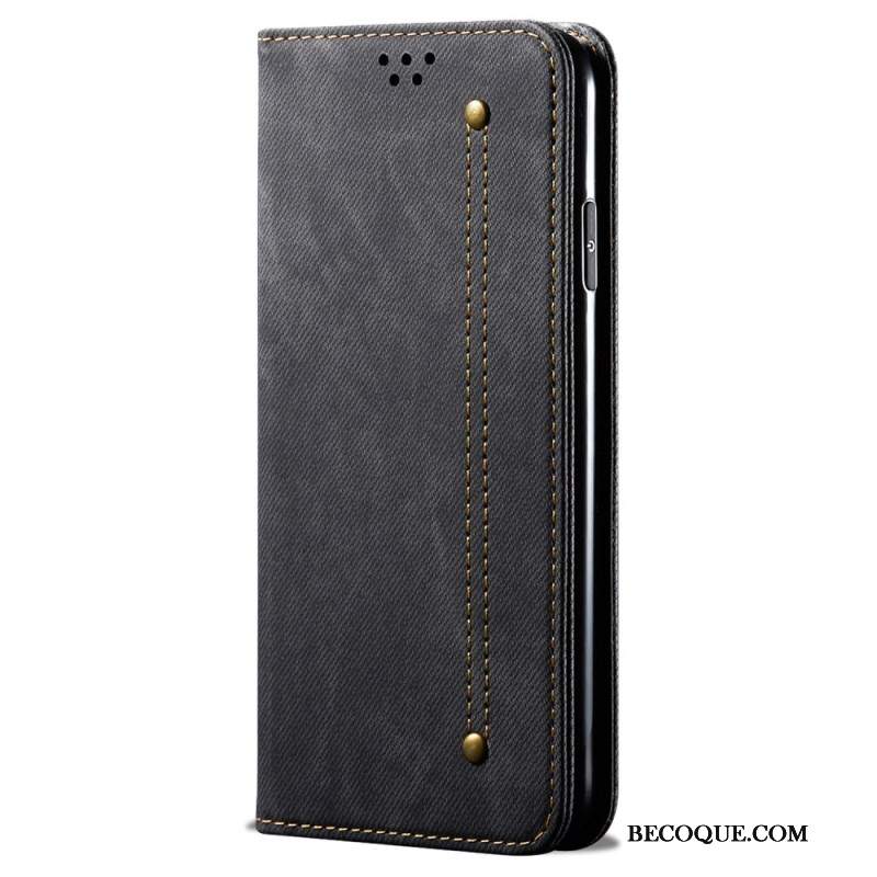 Flip Kotelot Motorola Edge 50 Ultra Etui Na Telefon Tkanina Dżinsowa