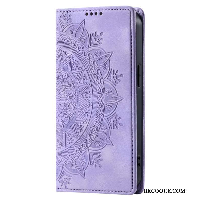 Flip Kotelot Samsung Galaxy A15 Etui Na Telefon Zamszowy Styl Mandali