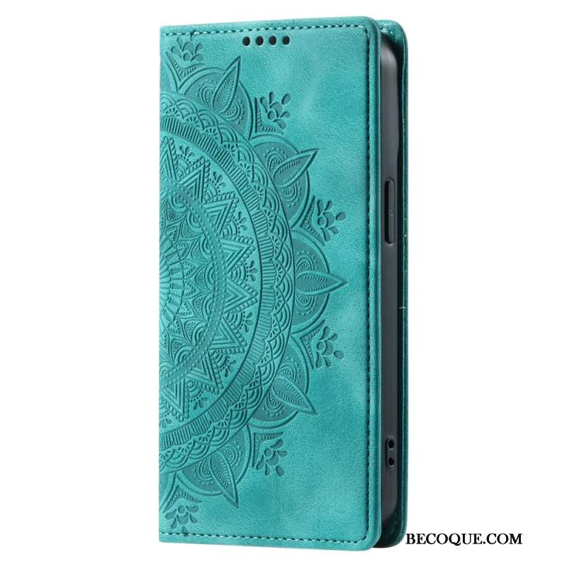 Flip Kotelot Samsung Galaxy A15 Etui Na Telefon Zamszowy Styl Mandali