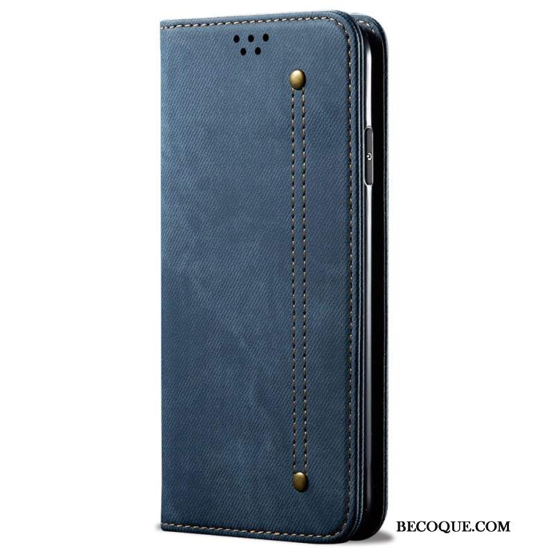 Flip Kotelot Samsung Galaxy A55 5g Tkanina Dżinsowa Etui Ochronne