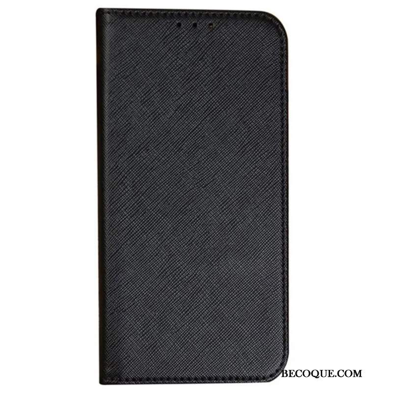 Flip Kotelot Samsung Galaxy M55 5g Tekstury Krzyżowe Etui Ochronne