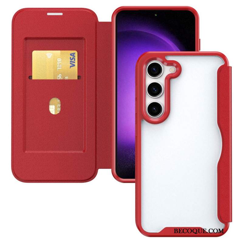 Flip Kotelot Samsung Galaxy S24 5g Zintegrowany Uchwyt Na Kartę Etui Ochronne