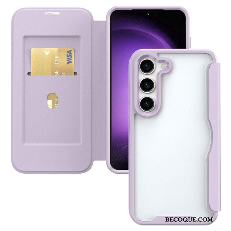 Flip Kotelot Samsung Galaxy S24 5g Zintegrowany Uchwyt Na Kartę Etui Ochronne