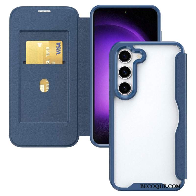 Flip Kotelot Samsung Galaxy S24 5g Zintegrowany Uchwyt Na Kartę Etui Ochronne