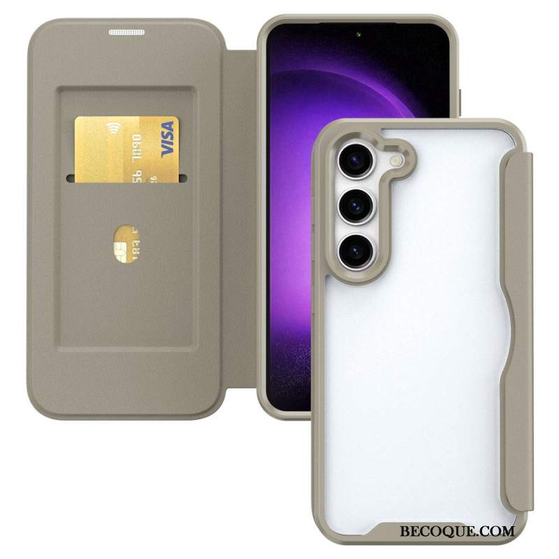 Flip Kotelot Samsung Galaxy S24 5g Zintegrowany Uchwyt Na Kartę Etui Ochronne