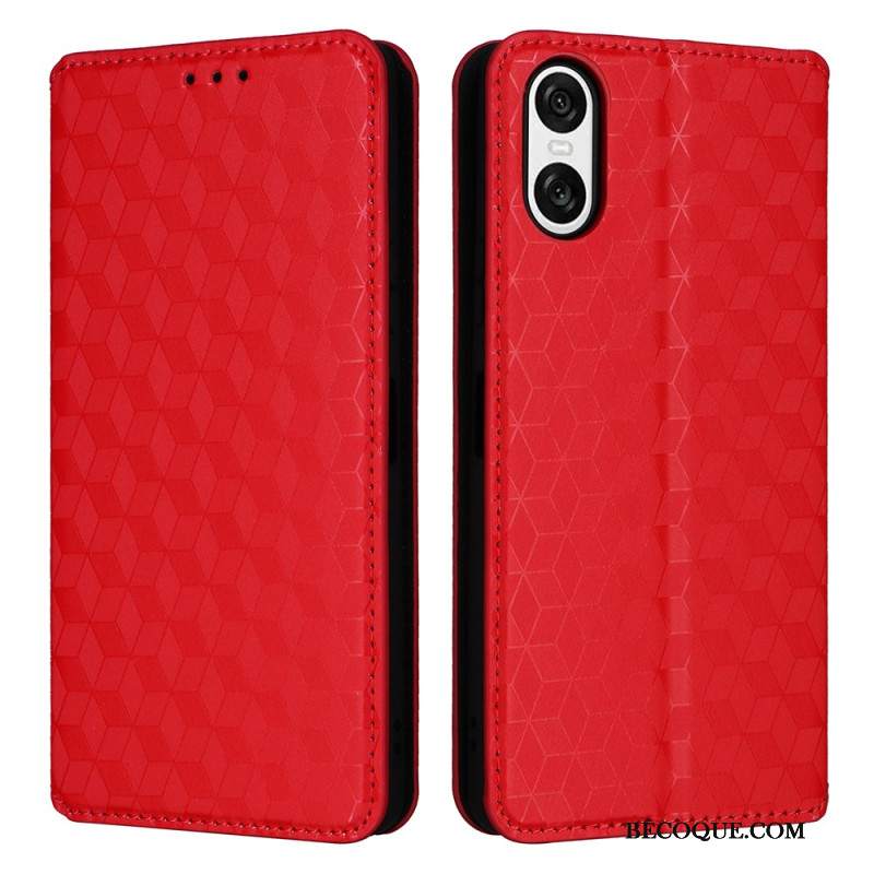 Flip Kotelot Sony Xperia 10 Vi Diamenty 3d Etui Ochronne
