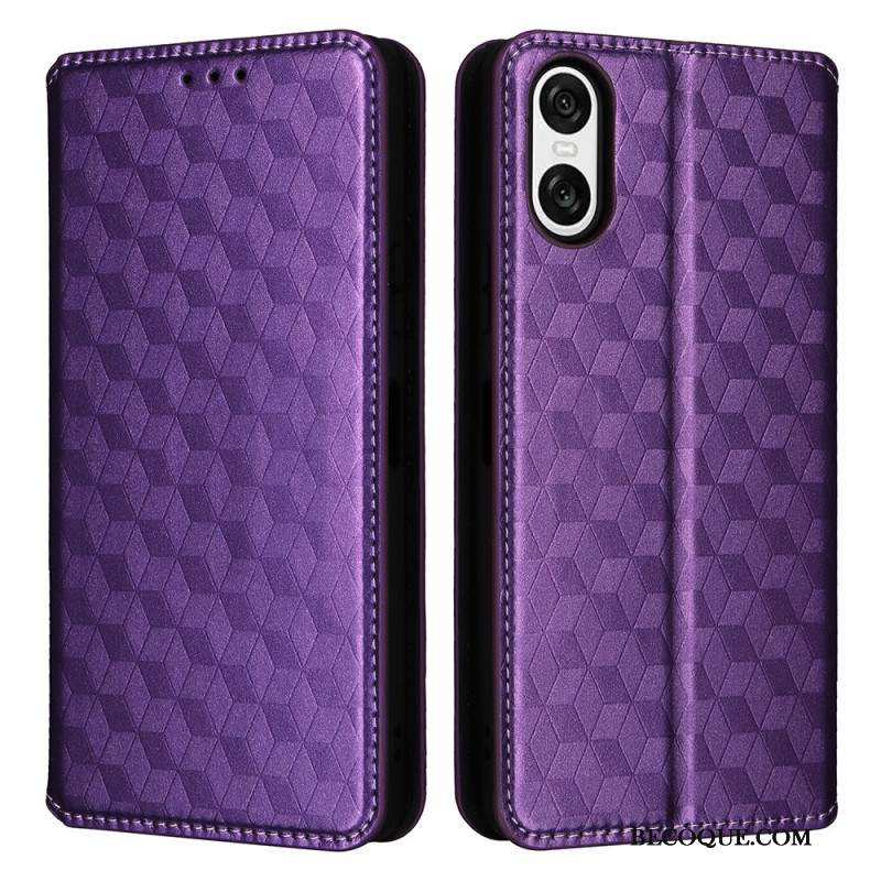 Flip Kotelot Sony Xperia 10 Vi Diamenty 3d Etui Ochronne