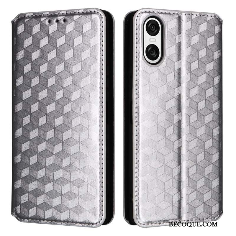Flip Kotelot Sony Xperia 10 Vi Diamenty 3d Etui Ochronne
