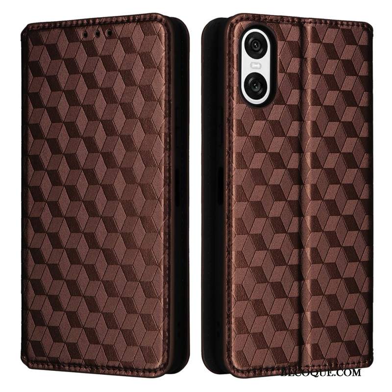 Flip Kotelot Sony Xperia 10 Vi Diamenty 3d Etui Ochronne